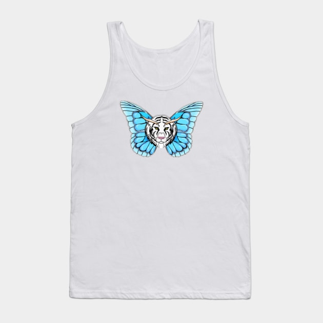 Sabertooth-butterfly Tank Top by Pebble 